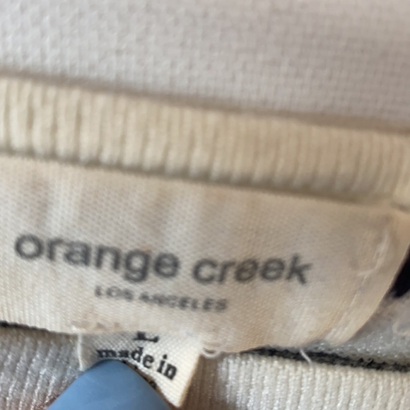 Orange Creek striped long sleeve sweater, Size: L - Picture 4 of 9